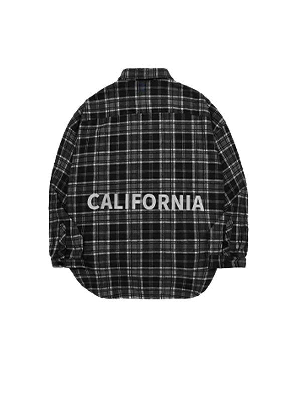 California Black Reflective Checkered Shirt 10