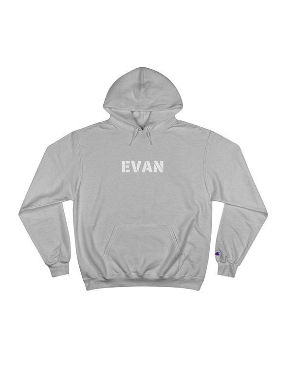 Champion Hoodie in Light Steel Color (Customise Your Name)