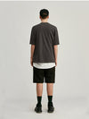 Charcoal Basic Oversized T-Shirt 5