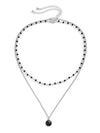 Crystal Bead Chain Necklace Set (2 Pieces) 3