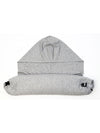 Determinant Hoodie Pillow in Mélange Grey Color 2