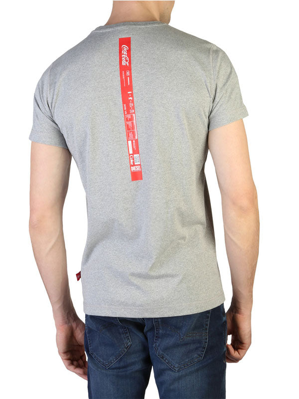 Diesel CC-T-DIEGO-COLA T-Shirt in Grey Color 2
