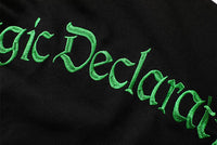 Embroidered Magic Declaration Shorts in Black Color 5
