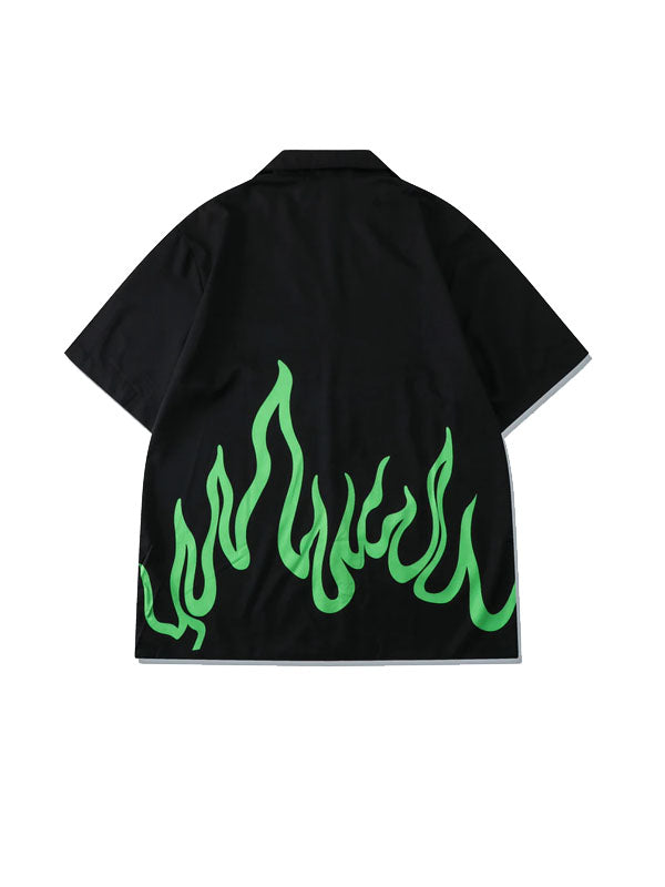 Flame Print Shirt 2