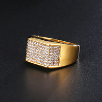 Gold Ring with Rhinestone 4