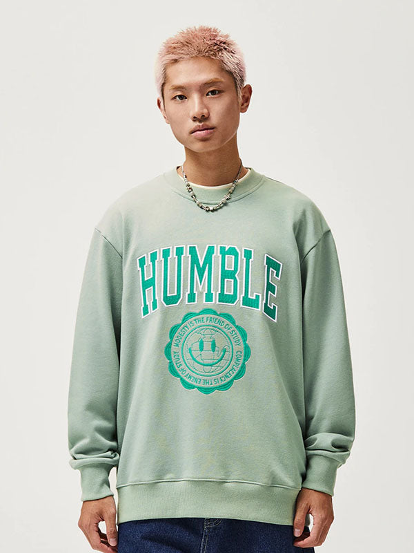 Green Humble Embroidered Sweater 2