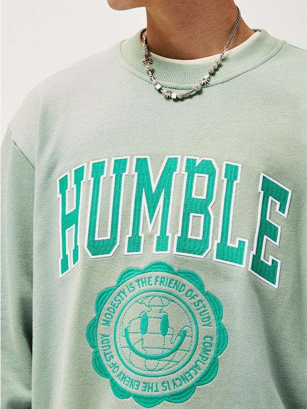 Green Humble Embroidered Sweater 3