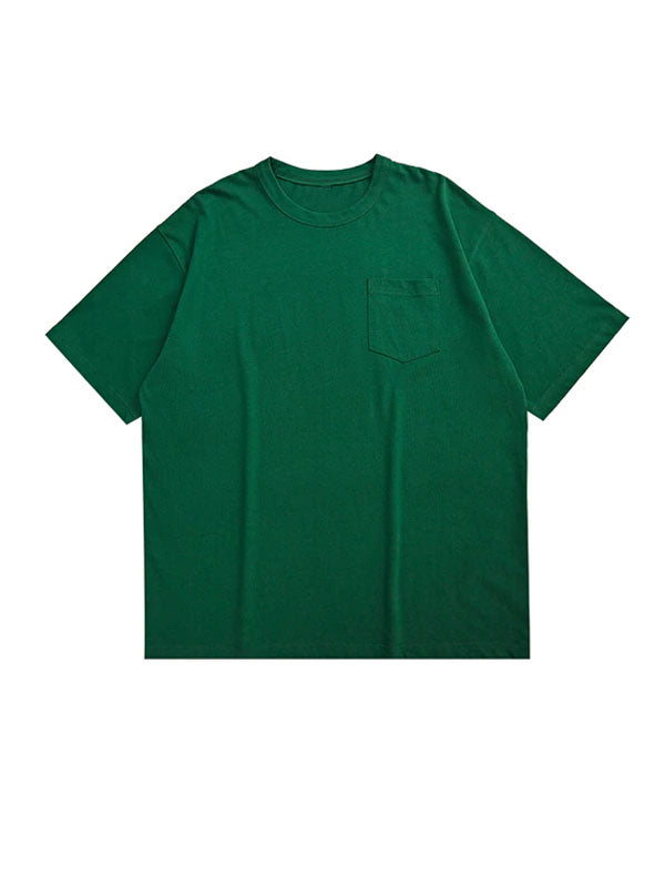 Green Oversized Pocket T-Shirt