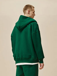 Green Hoodie Fleece Jacket 4