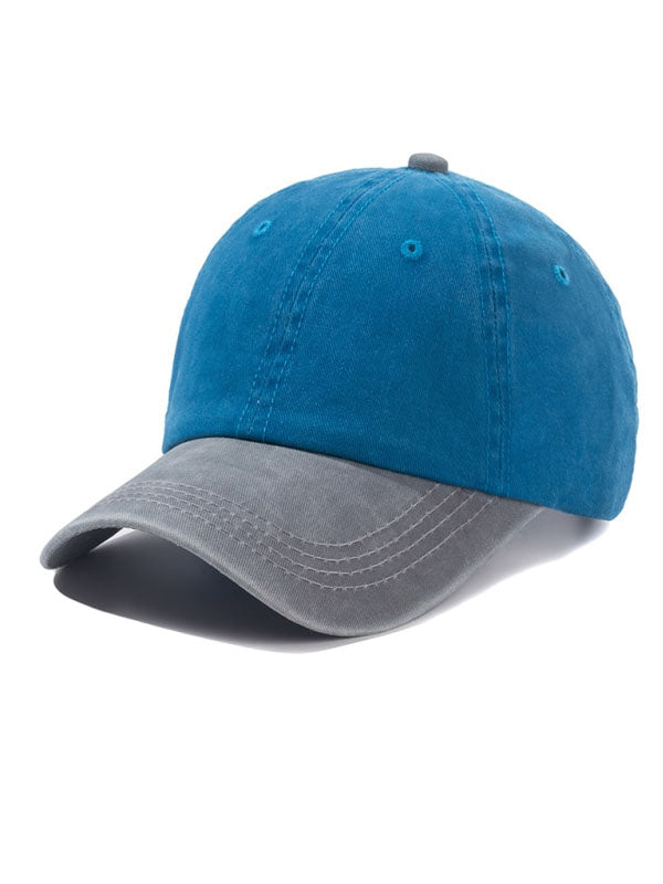 Grey Blue Two Tone Color Cap 2