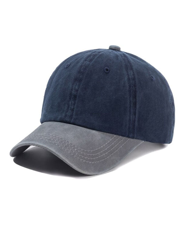 Grey Blue Two Tone Color Cap