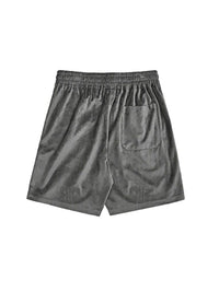 Grey Corduroy Shorts with Black Side Panel 6