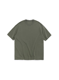 Grey Green Basic Oversized T-Shirt