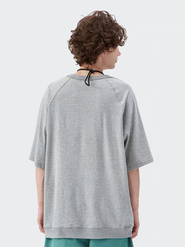Grey Oversized Drop Shoulder T-Shirt 3