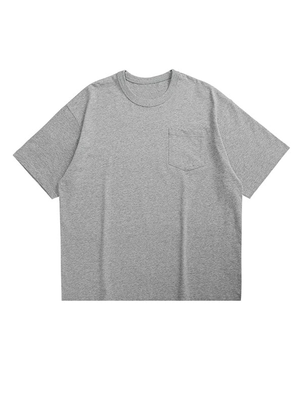 Grey Oversized Pocket T-Shirt