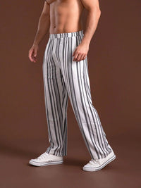 Grey Striped Pajamas Pants 3