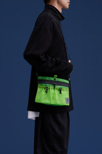 "Concept Thinking" Crossbody Bag in Green Color 2
