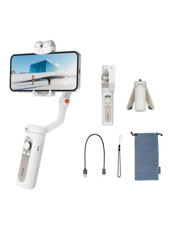 Hohem iSteady V2 3-Axis Palm Smartphone Gimbal AI Visual Tracking in White Color 