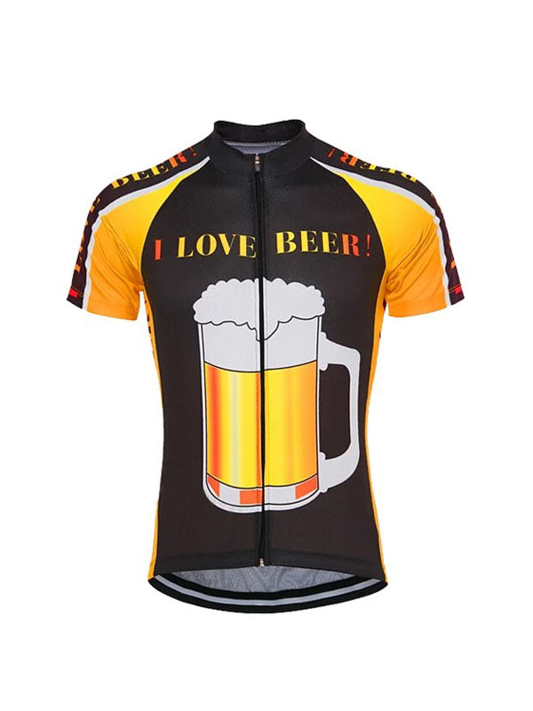 I Love Beer Short Sleeve Cycling Jersey