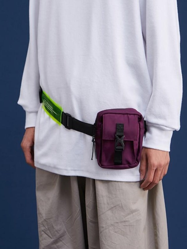 "Don't Hate Your Enemies" Crossbody Bag in Purple Color