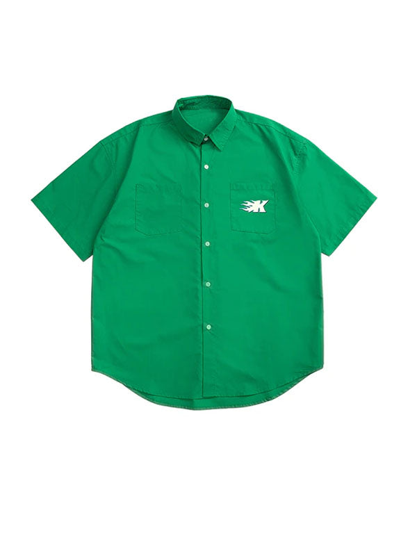 "K" Green Short Sleeve Shirt