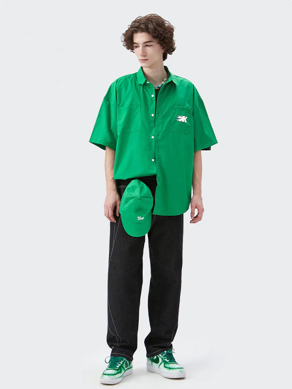 "K" Green Short Sleeve Shirt 3