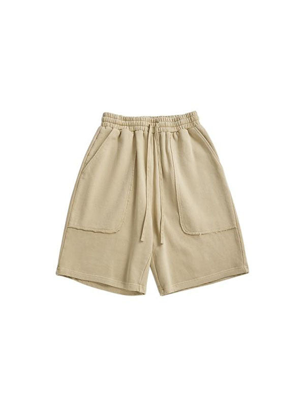 Khaki Shorts with Large Pocket 5