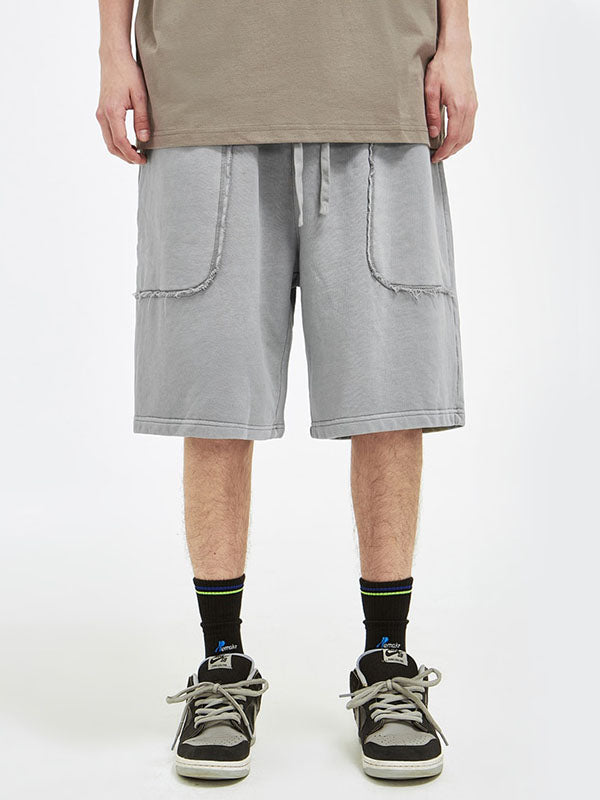 Light Grey Shorts with Large Pocket 