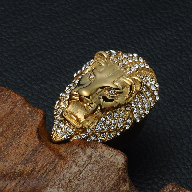 Gold ring hot sale lion head