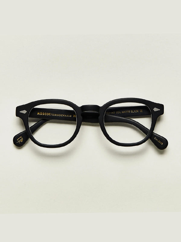 Moscot Lentosh Optical Glasses in Matte Black Color