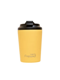 Made by Fressko Bino Sustainable Reusable Coffee Cup in Canary Color (8 Oz)