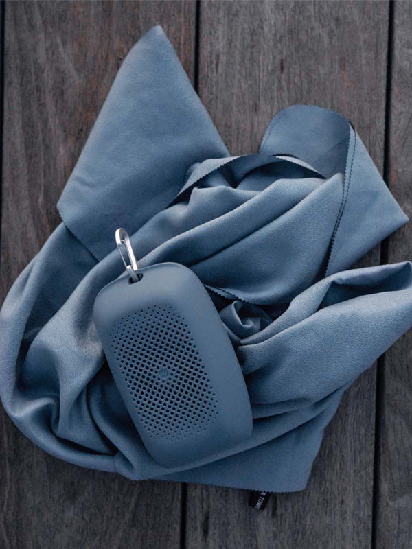 Matador NanoDry Packable Shower Towel Large in Slate Blue Color 2