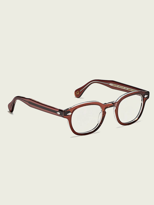 Moscot Lemtosh Optical Glasses in Umber-Crystal Color