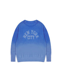 New York City Blue Mohair Pullover
