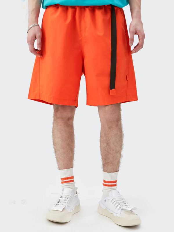 Orange Shorts with Belt 2