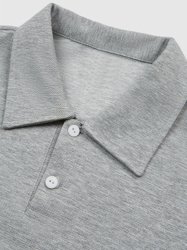 Outdoor Polo Sweater in Grey Color 6