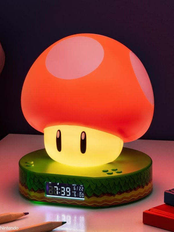 Paladone Super Mario Super Mushroom Digital Alarm Clock