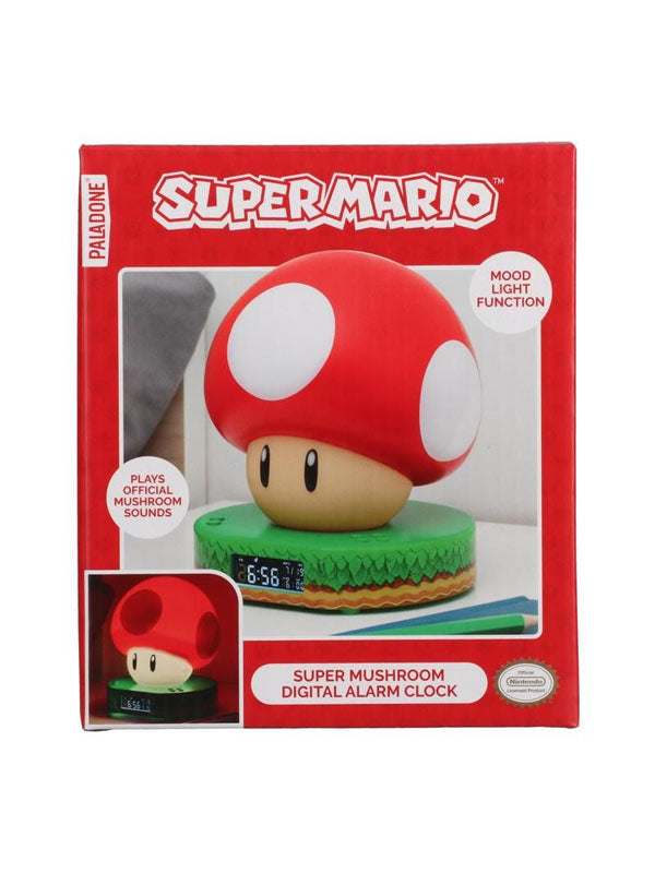 Paladone Super Mario Super Mushroom Digital Alarm Clock 4