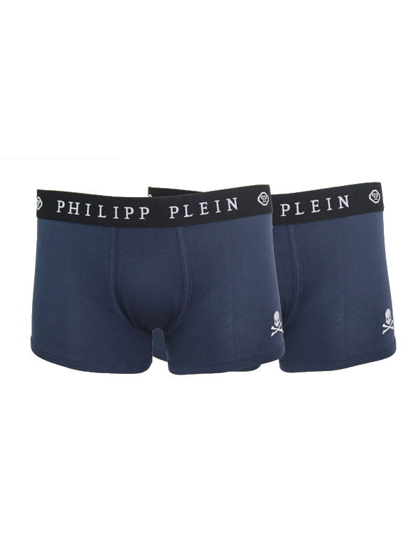 Philipp Plein Bi-Pack Boxers in Blue Color