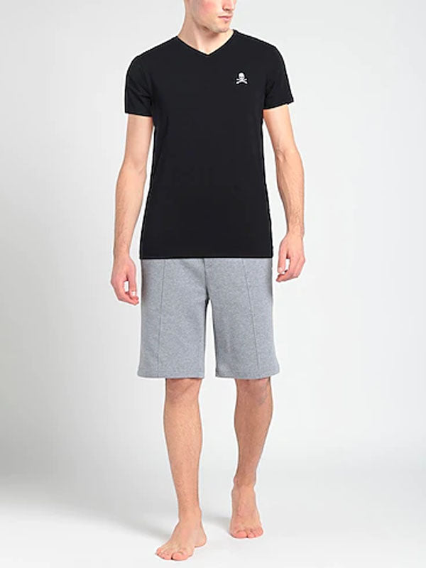Philipp Plein V-Neck Undershirt in Black Color 2