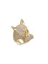 Rhino Ring in Gold Color