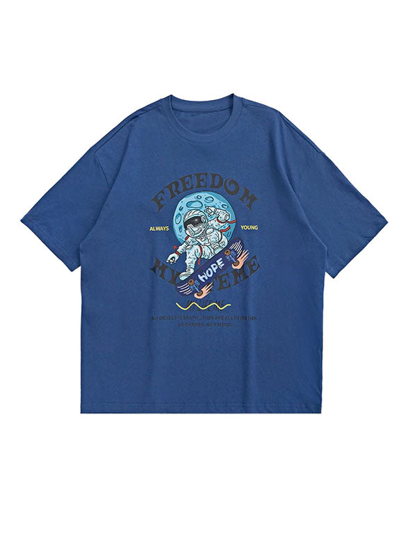 Spaceman Skateboarding T-Shirt