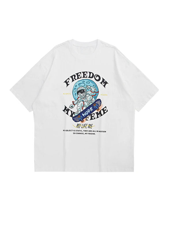Spaceman Skateboarding T-Shirt 2