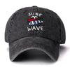 Surf Wave Baseball Cap Black 2