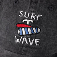 Surf Wave Baseball Cap Black 4