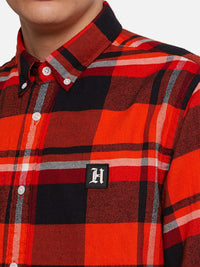 Tommy Hilfiger Red Plaid Shirt	MW0MW12110_0PA 3