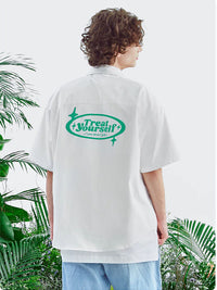 Treat Yourself Love Never Fails Short Sleeve Shirt in White Color 2