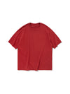 Wine Red Basic Oversized T-Shirt