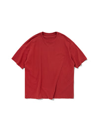 Wine Red Basic Oversized T-Shirt