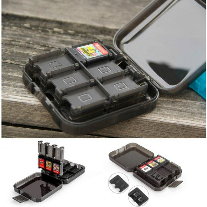Mobilesteri Multi-compartments Game Storage Case for 24 Nintendo Switch Games in Black Color  (Black) 5